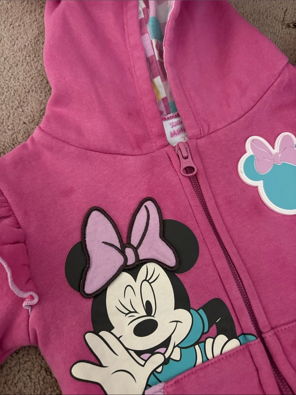 Disney Minnie Mouse Hot Pink Hoodie & Joggers Set